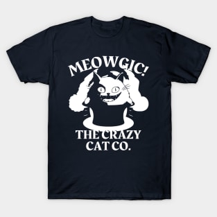 Cat Magician Design (white print) T-Shirt
